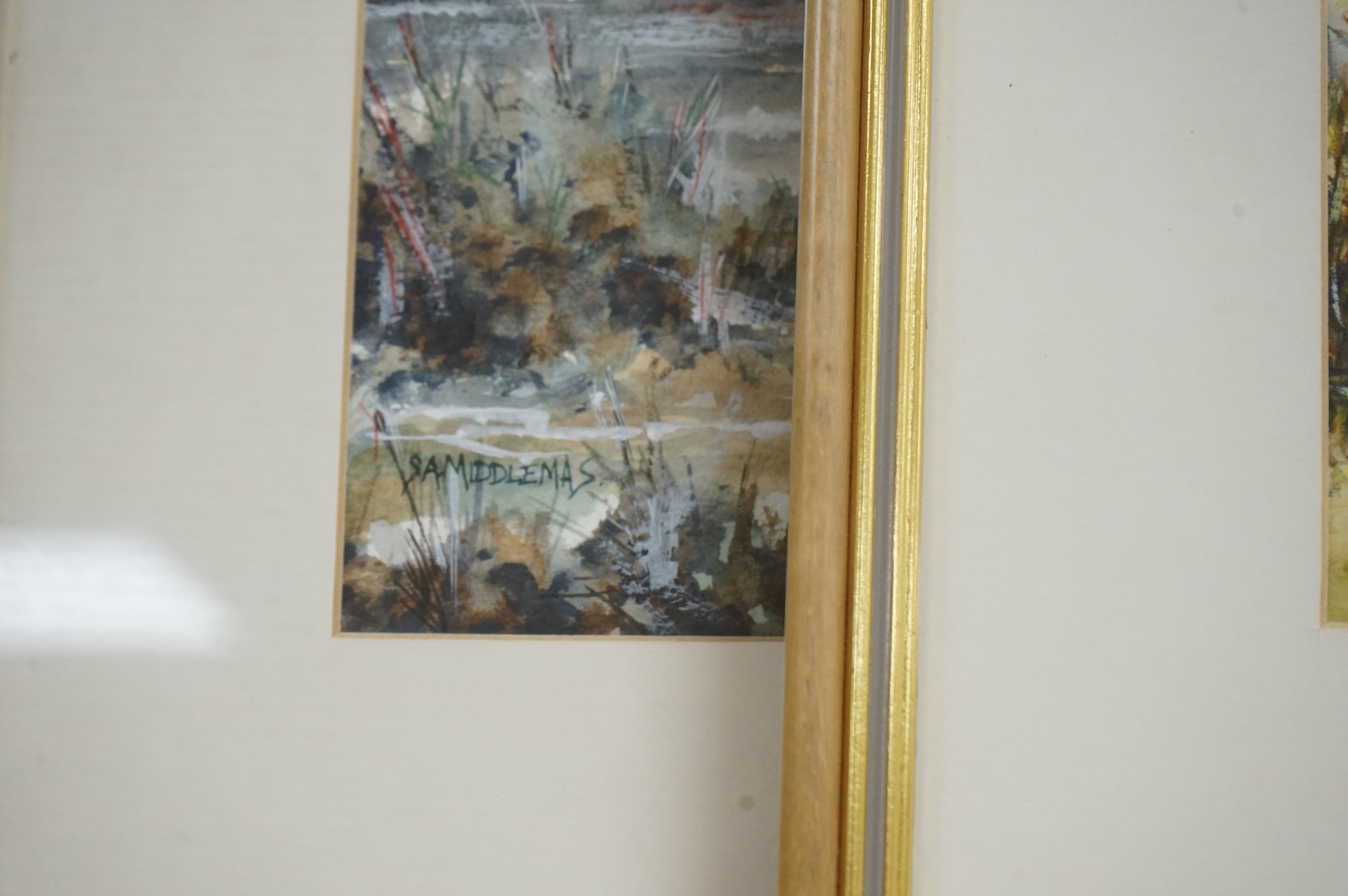 Stewart Middlemas (b.1944), pair of watercolours, St Ives coastal views, each signed, 17 x 23cm